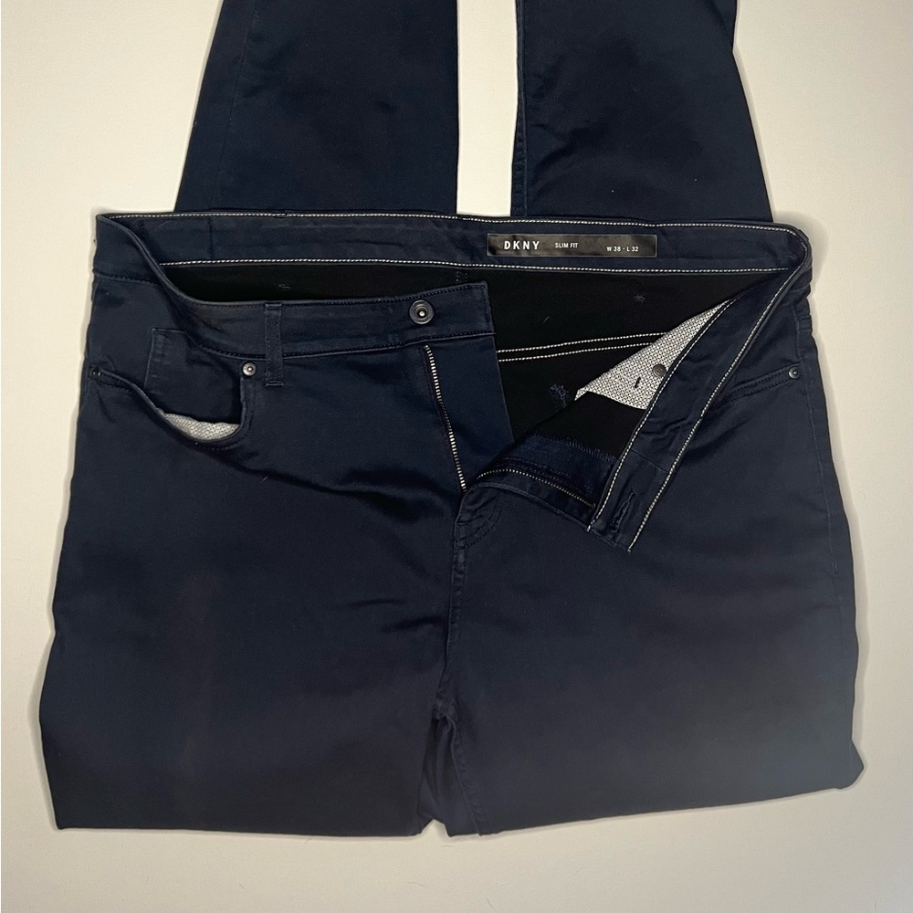 DKNY navy slim fit mens Jeans 38x32